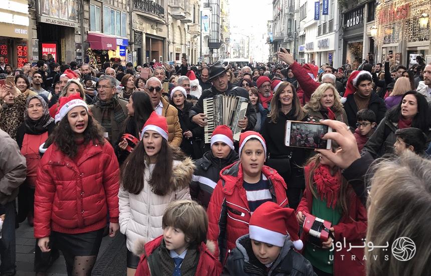 جشن های خیابانی استانبول در کریسمس